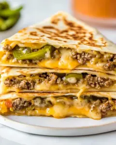 Cheeseburger Quesadillas