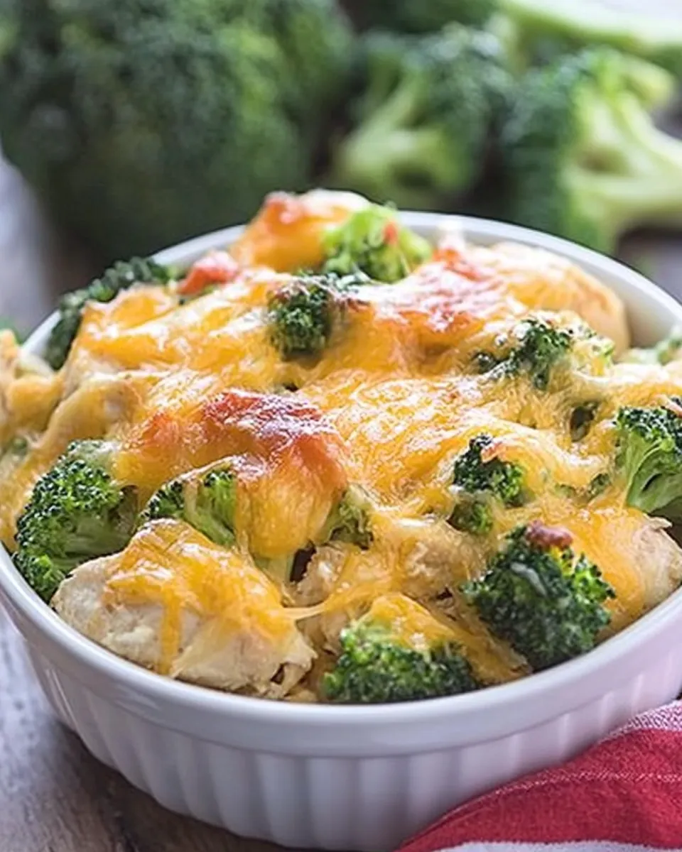 Cheesy Broccoli Chicken Skillet