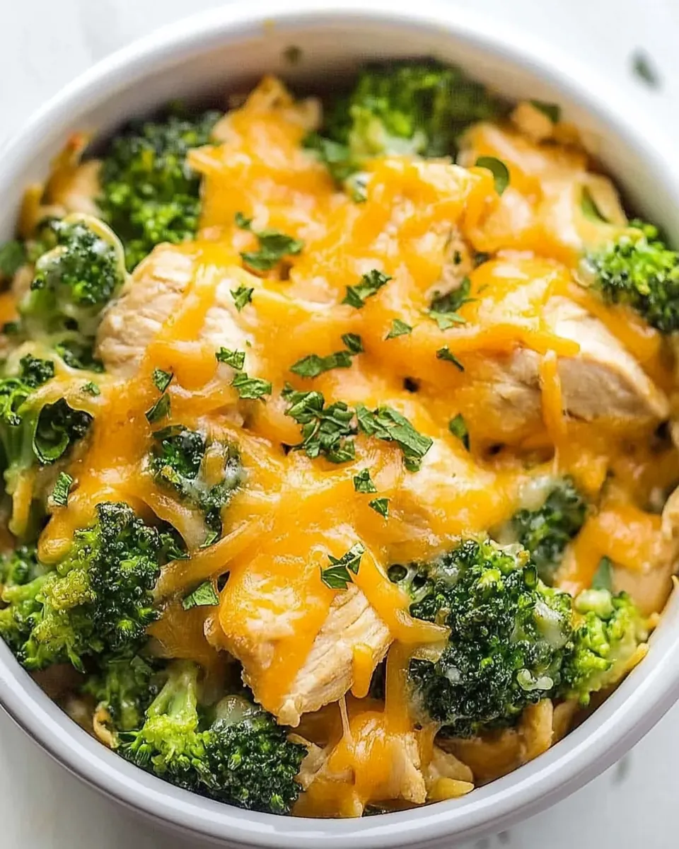 Cheesy Broccoli Chicken Skillet