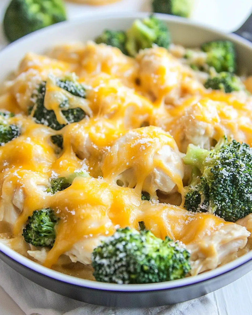 Cheesy Broccoli Chicken Skillet