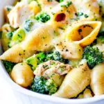 Cheesy Chicken Broccoli Shells