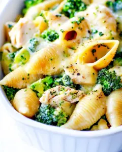 Cheesy Chicken Broccoli Shells