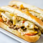 Cheesy Chicken Cheesesteak Sandwiches