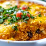 Cheesy Chicken Enchilada Bake