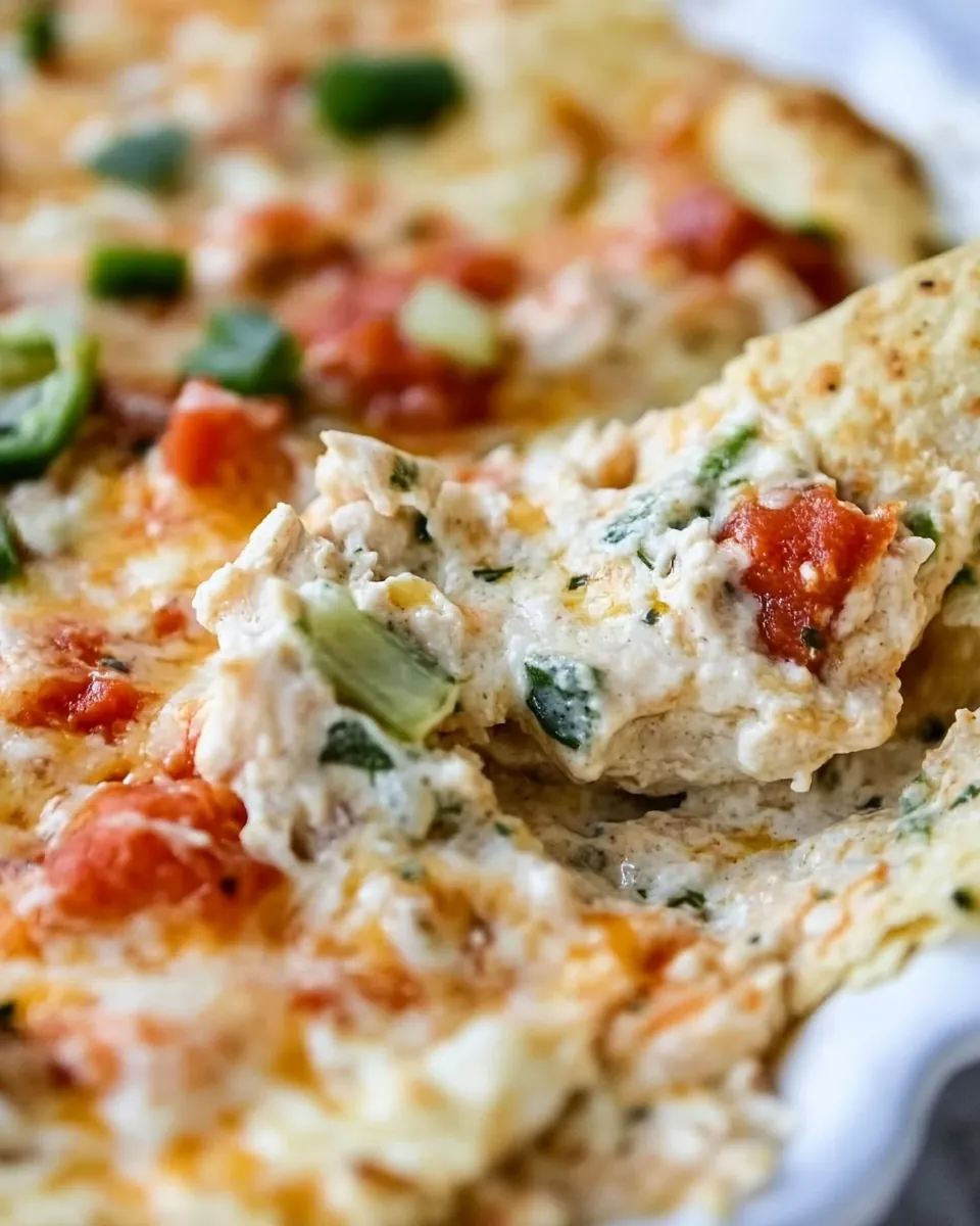 Cheesy Chicken Enchilada Dip