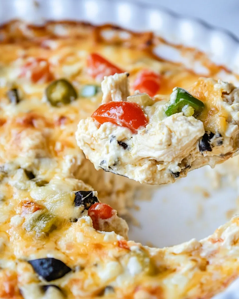 Cheesy Chicken Enchilada Dip