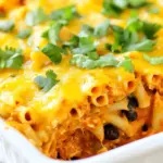 Cheesy Chicken Enchilada Pasta Bake