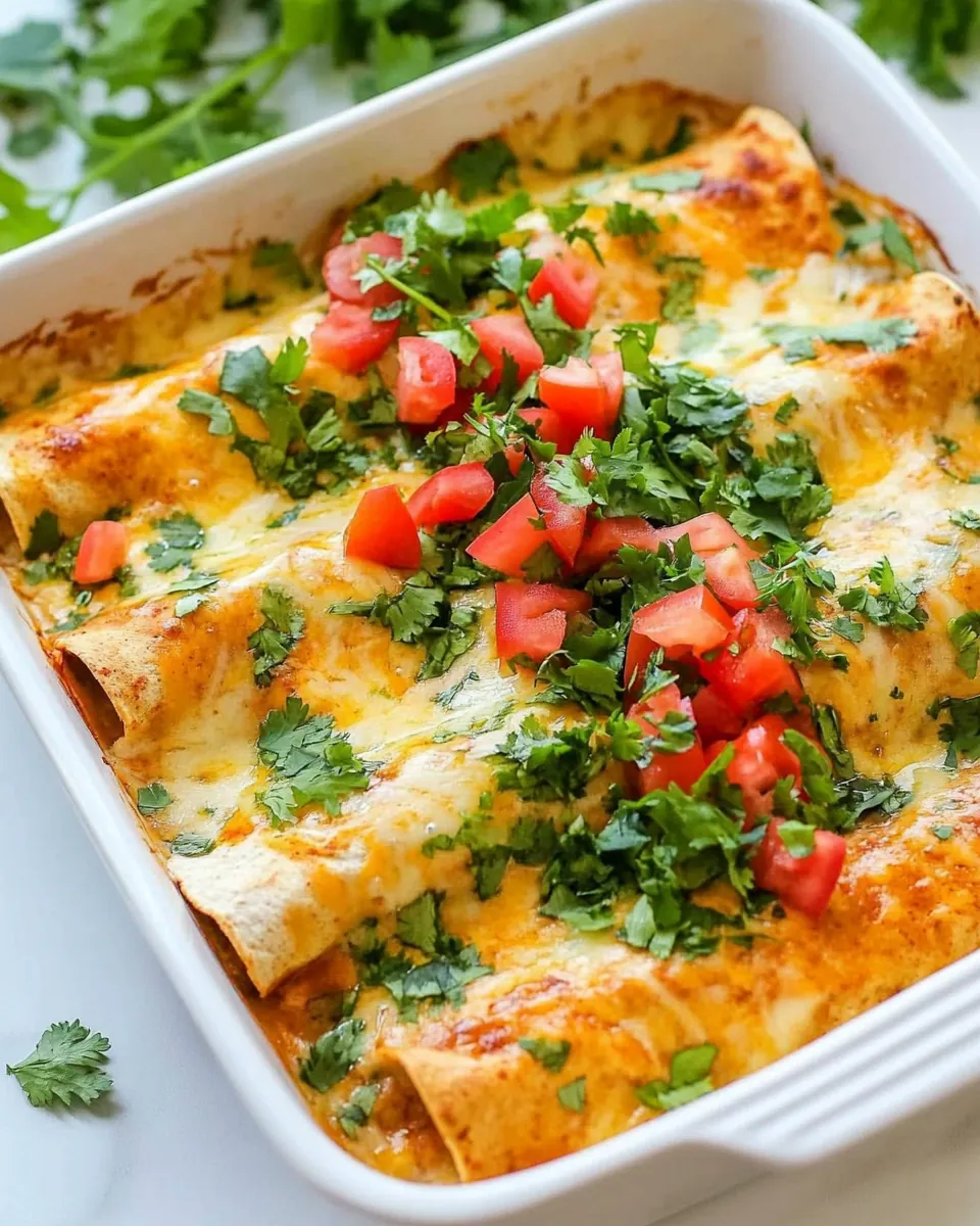 Cheesy Chicken Enchiladas
