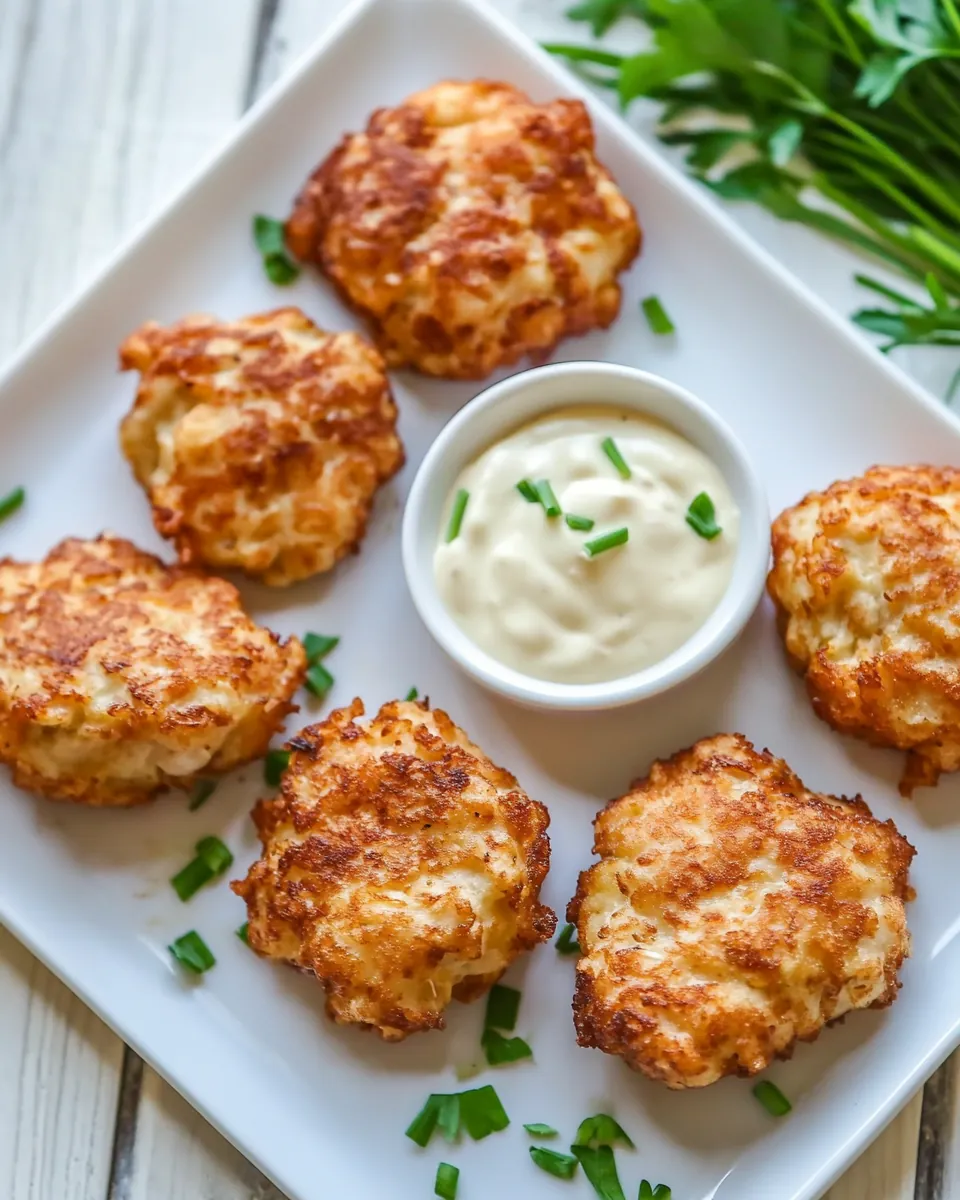 Cheesy Chicken Fritters