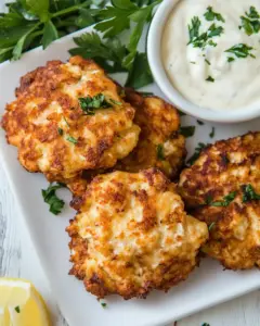 Cheesy Chicken Fritters