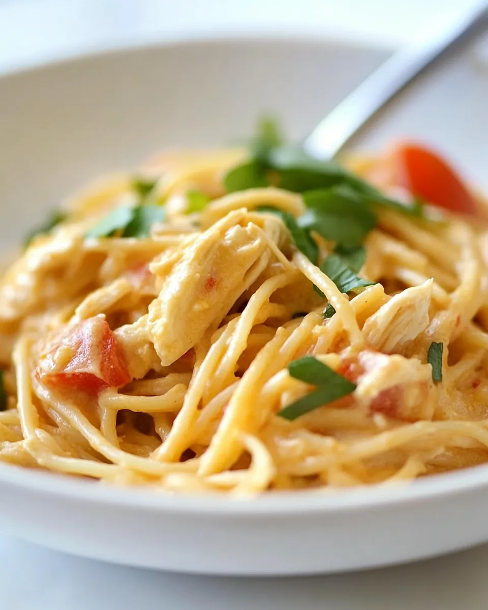 Cheesy Chicken Spaghetti