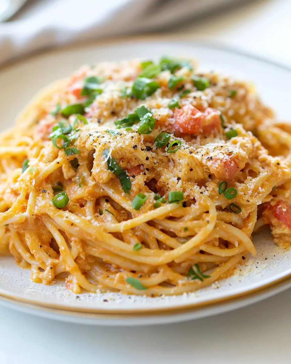 Cheesy Chicken Spaghetti