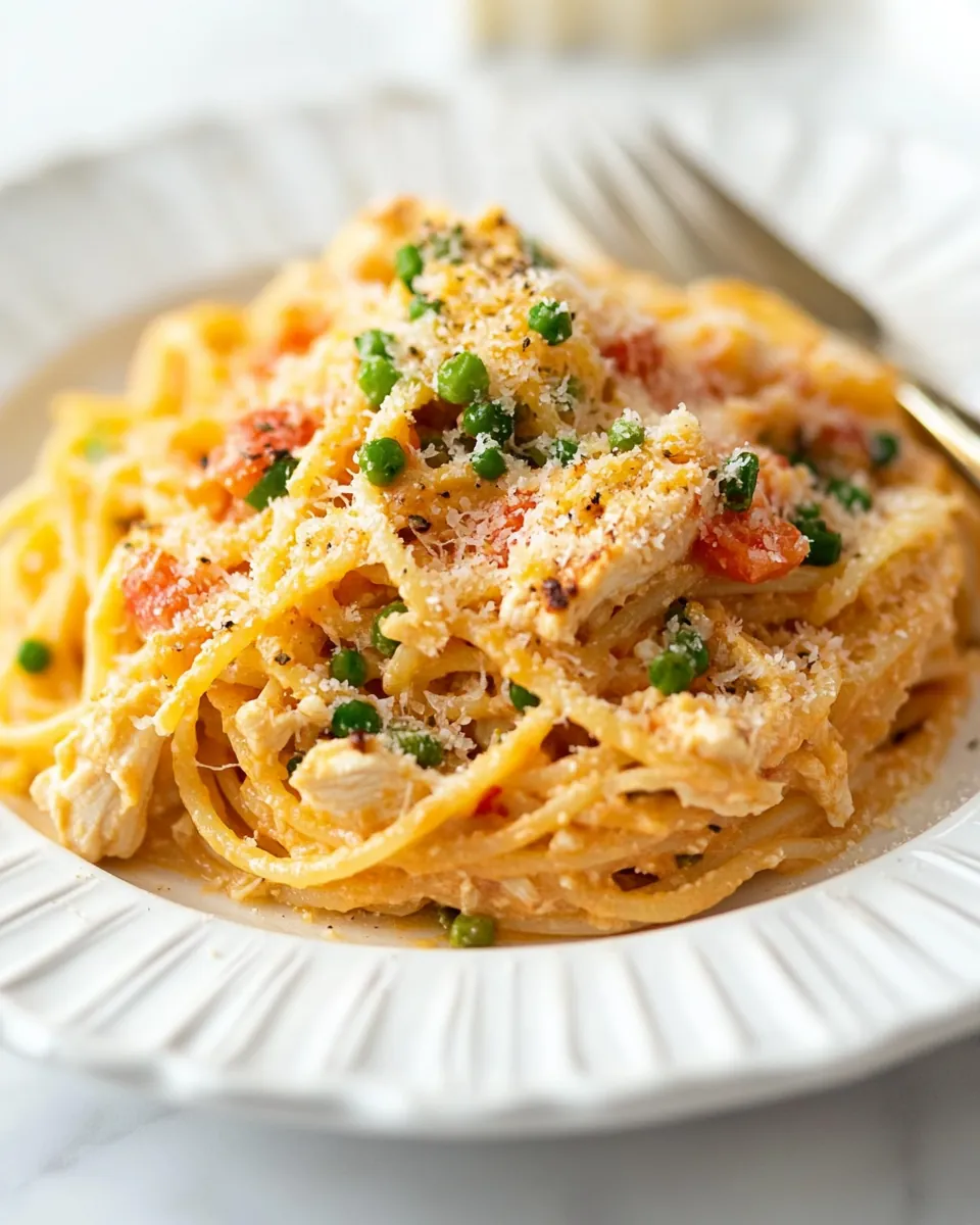 Cheesy Chicken Spaghetti