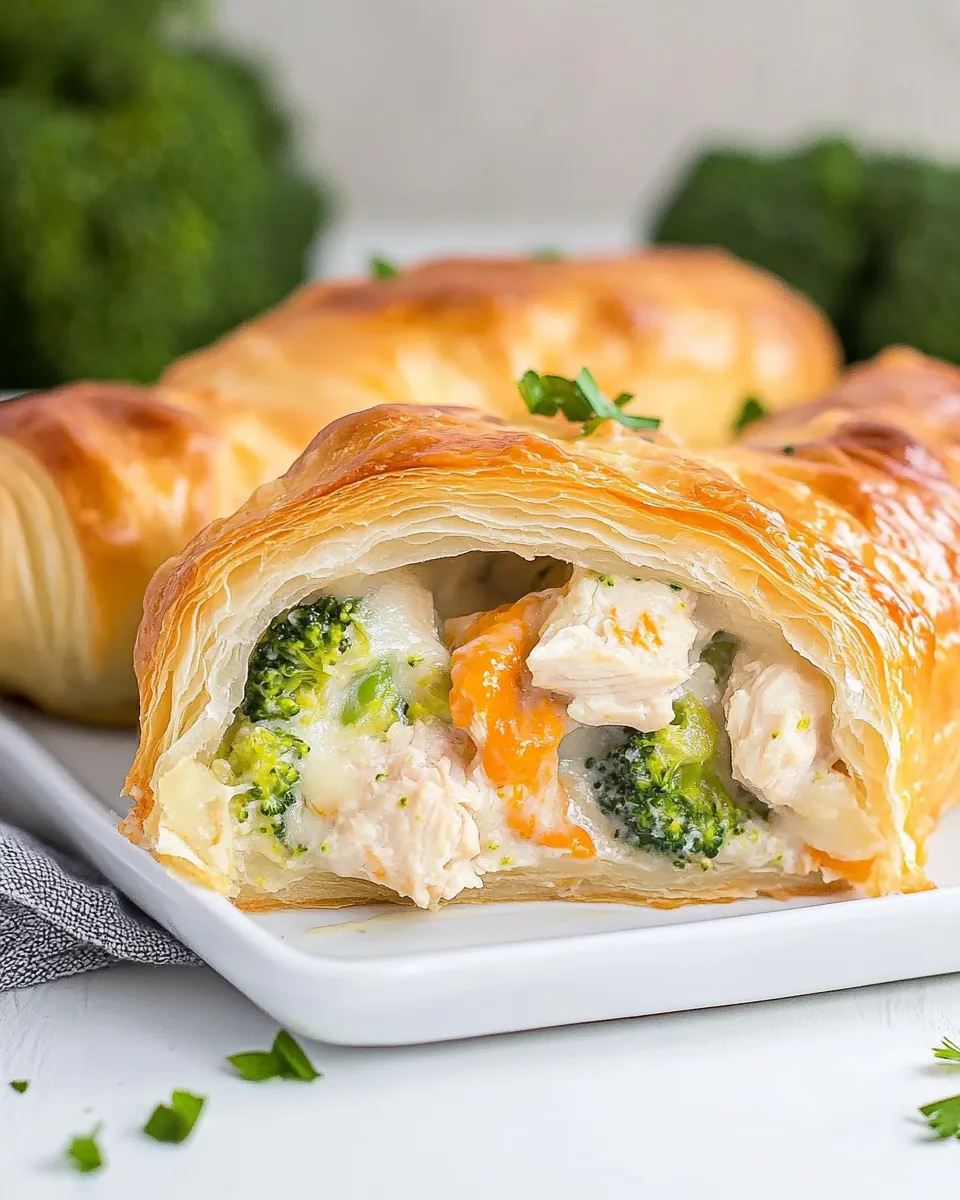 Cheesy Chicken and Broccoli Crescent Ring