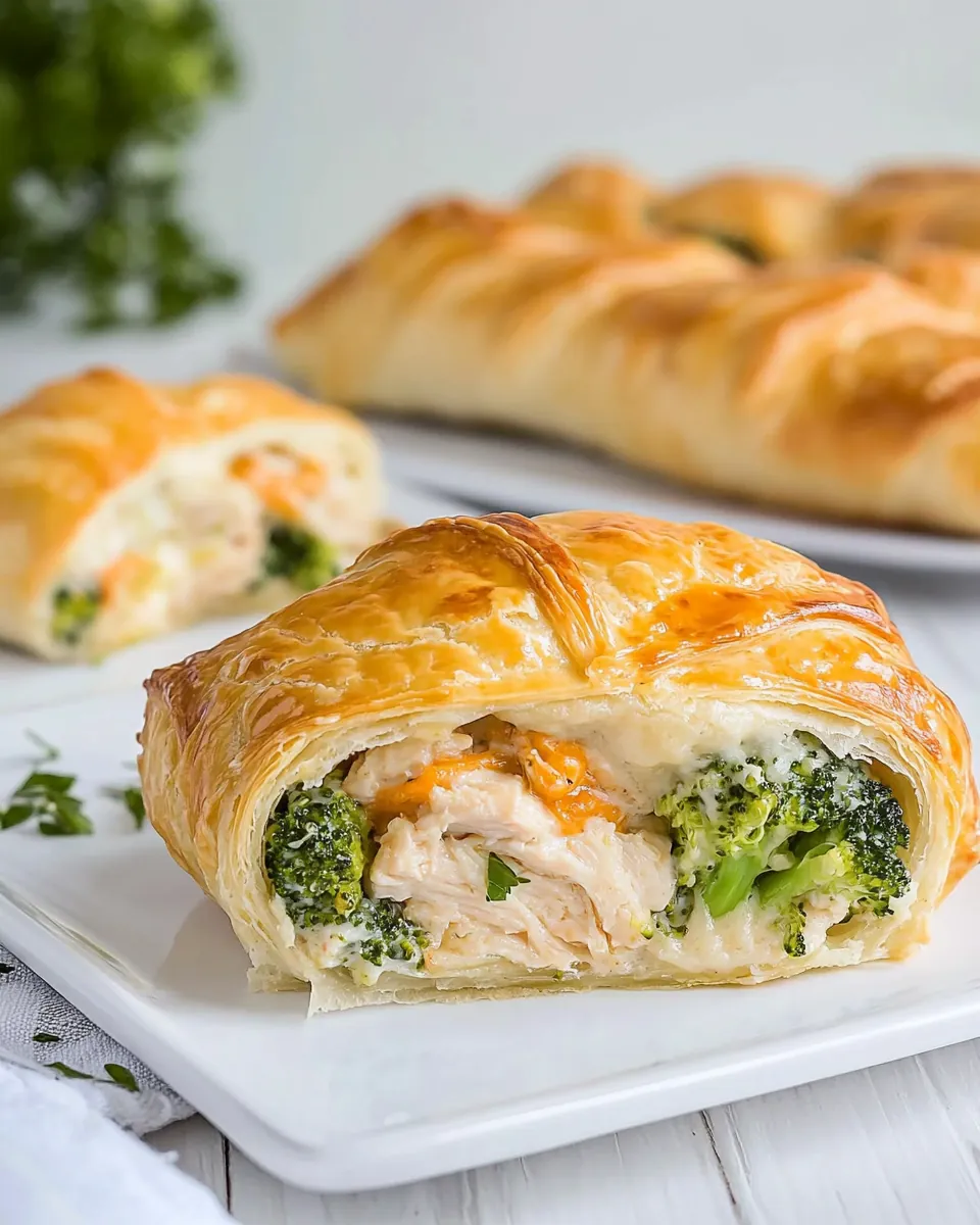 Cheesy Chicken and Broccoli Crescent Ring