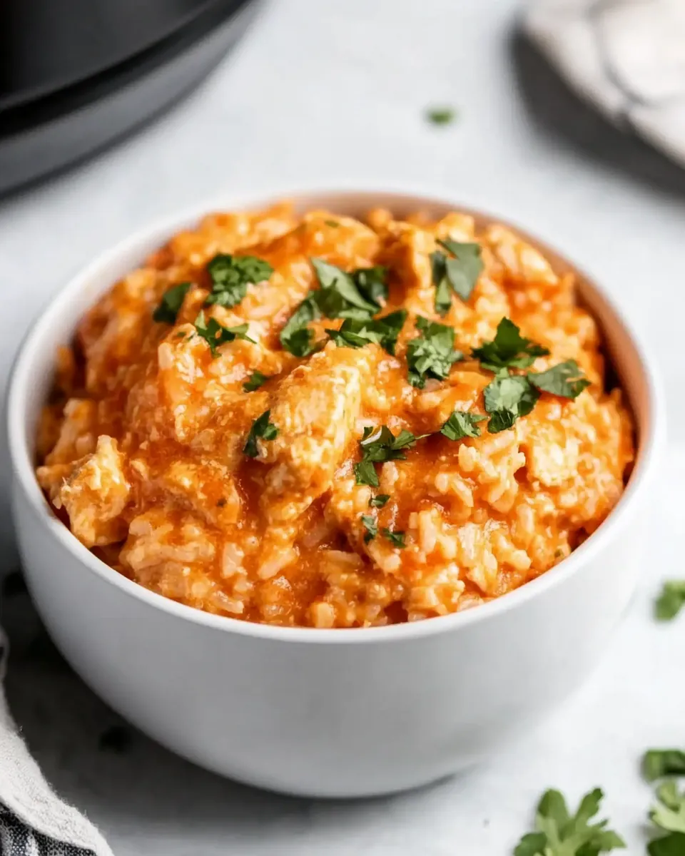 Cheesy Instant Pot Chicken and Rice