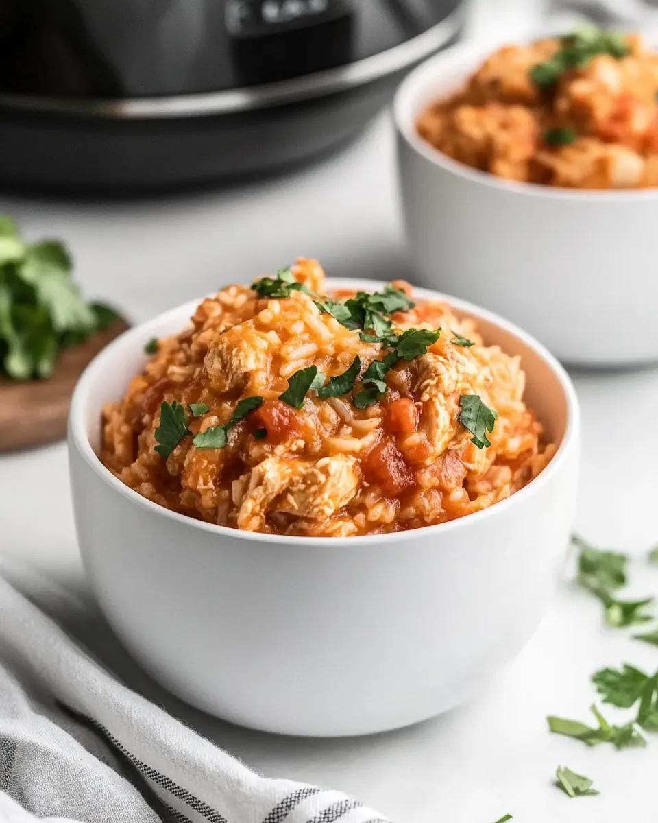 Cheesy Instant Pot Chicken and Rice