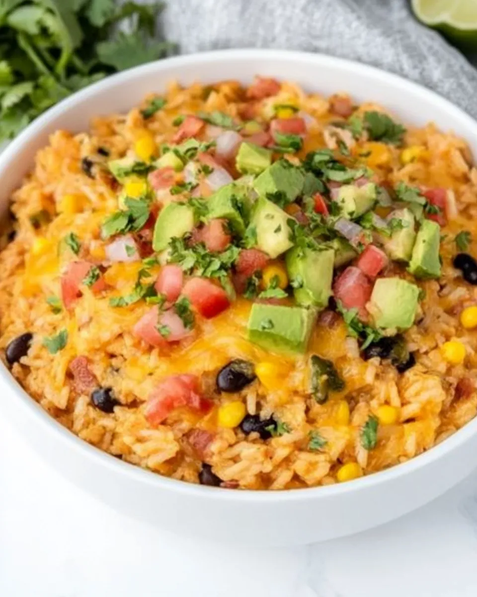 Cheesy Mexican Chicken And Rice