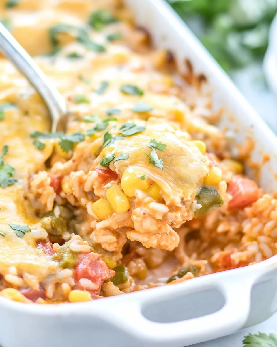 Cheesy Mexican Chicken and Rice