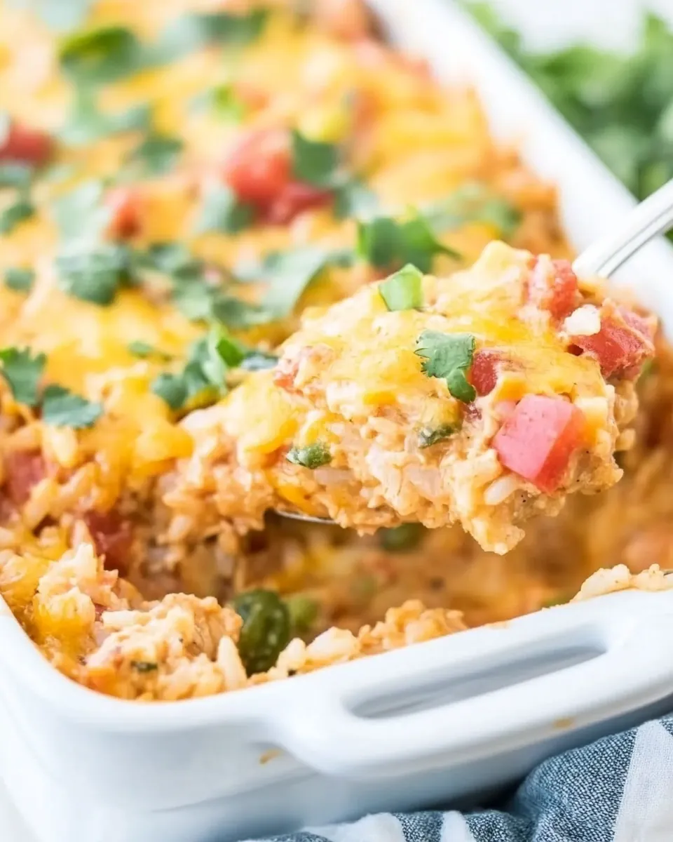 Cheesy Mexican Chicken and Rice