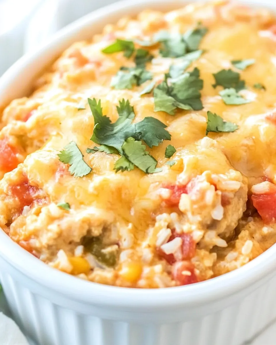 Cheesy Mexican Chicken and Rice
