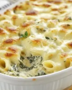 Cheesy Spinach Dip Chicken Pasta
