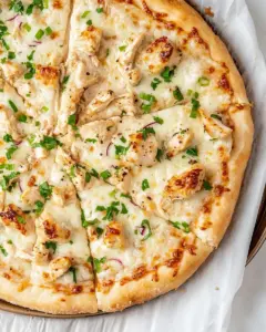 Chicken Alfredo Pizza