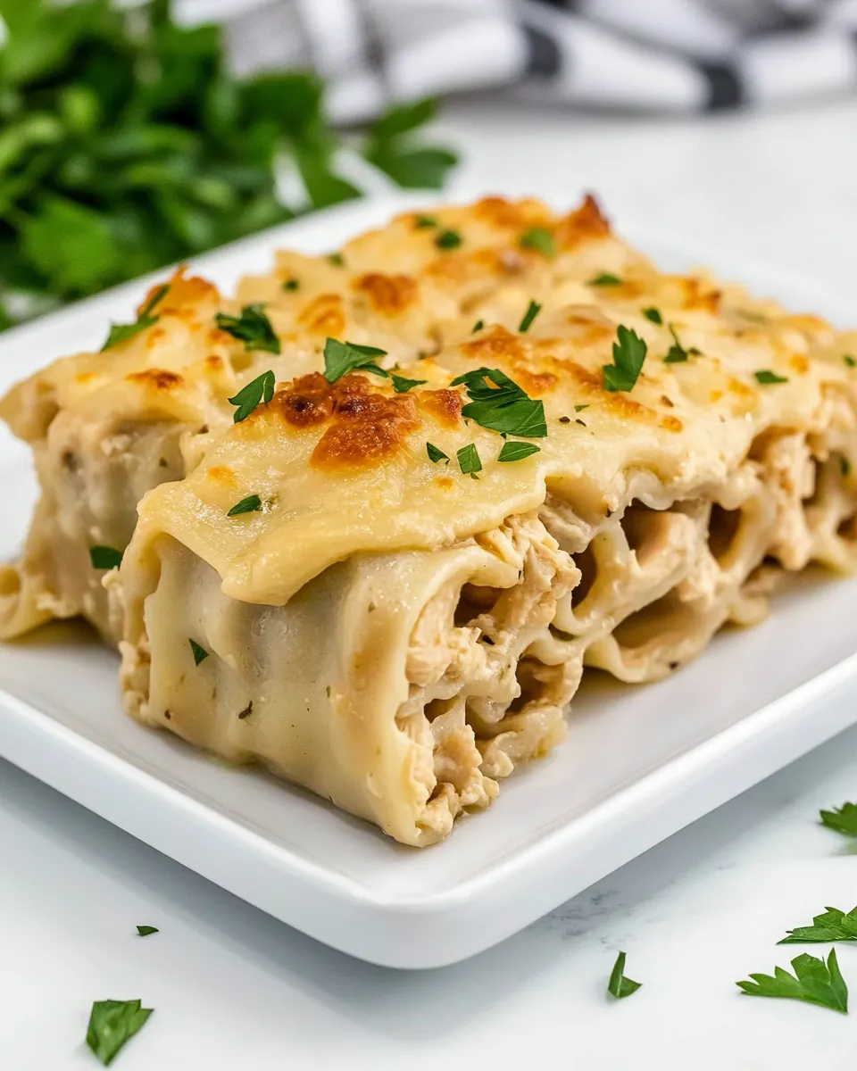 Chicken Alfredo Rollups
