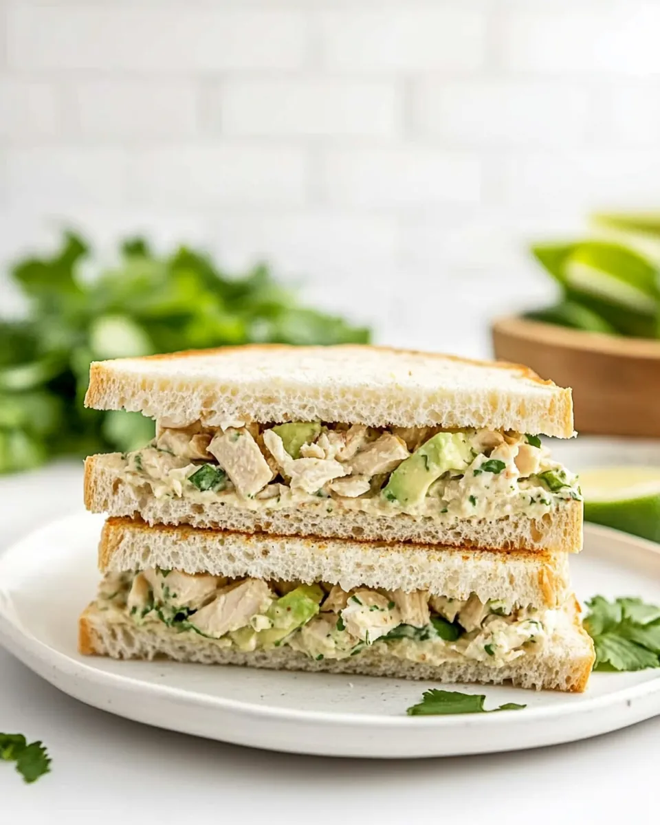 Chicken Almond Salad Sandwiches