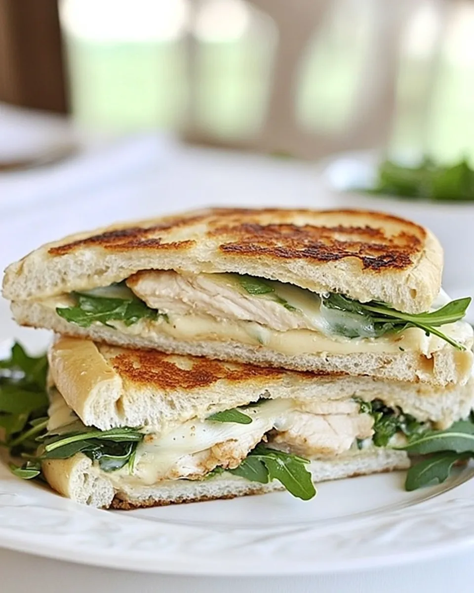 Chicken Arugula Provolone Panini
