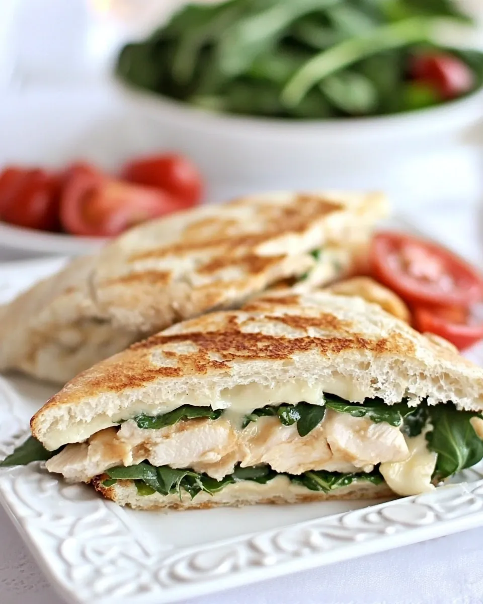 Chicken Arugula Provolone Panini