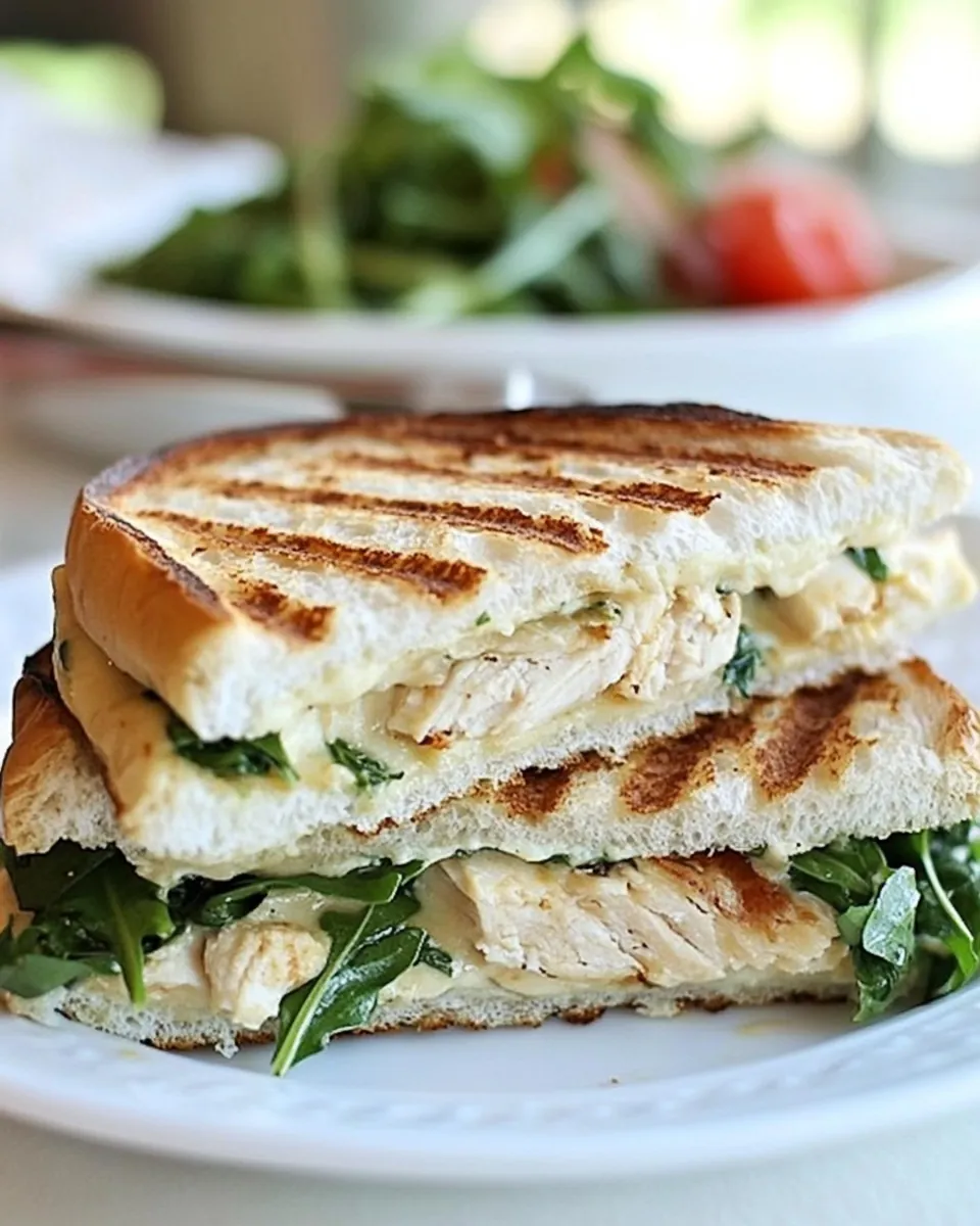 Chicken Arugula Provolone Panini
