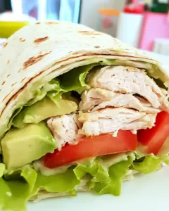 Chicken Avocado Lunch Wrap