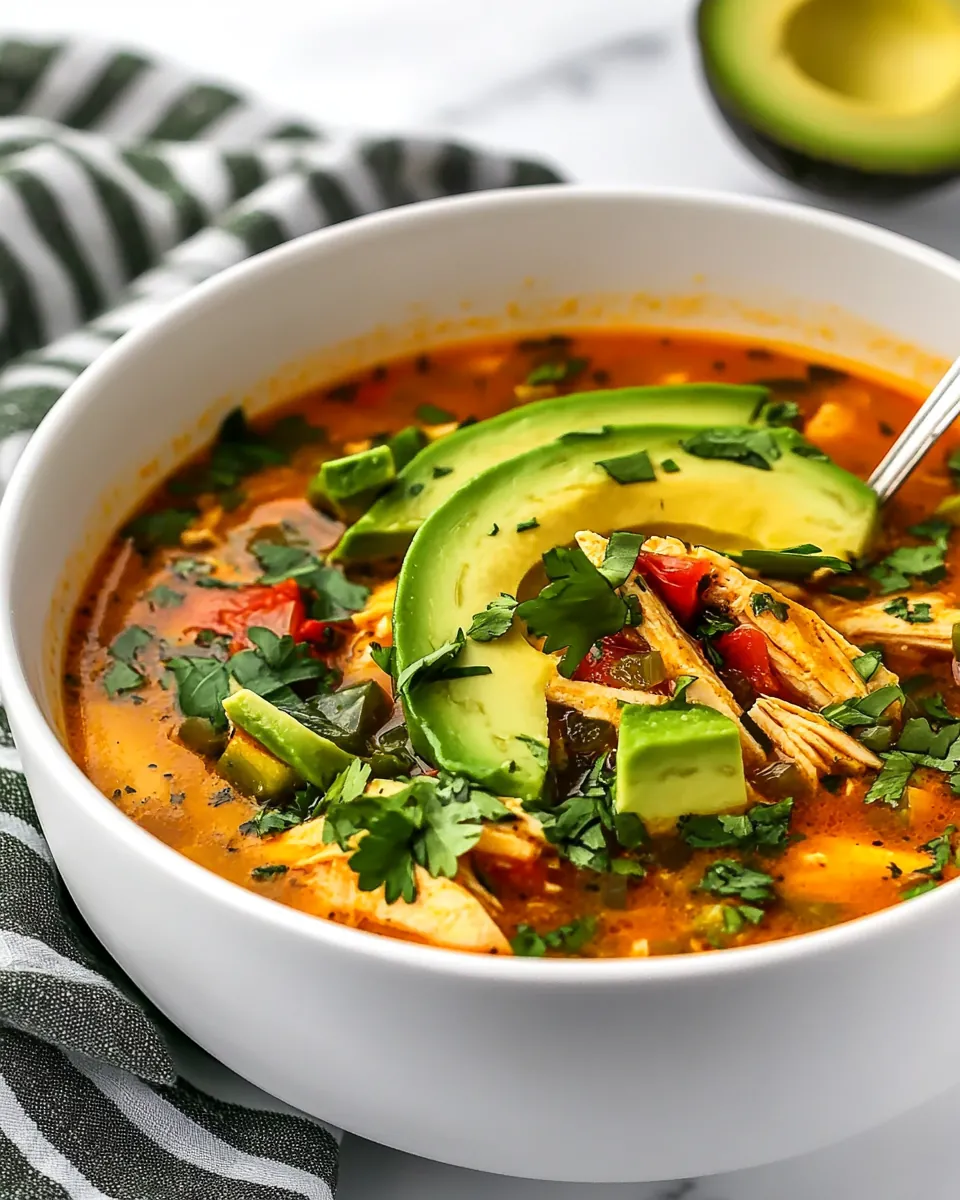 Chicken Avocado Soup