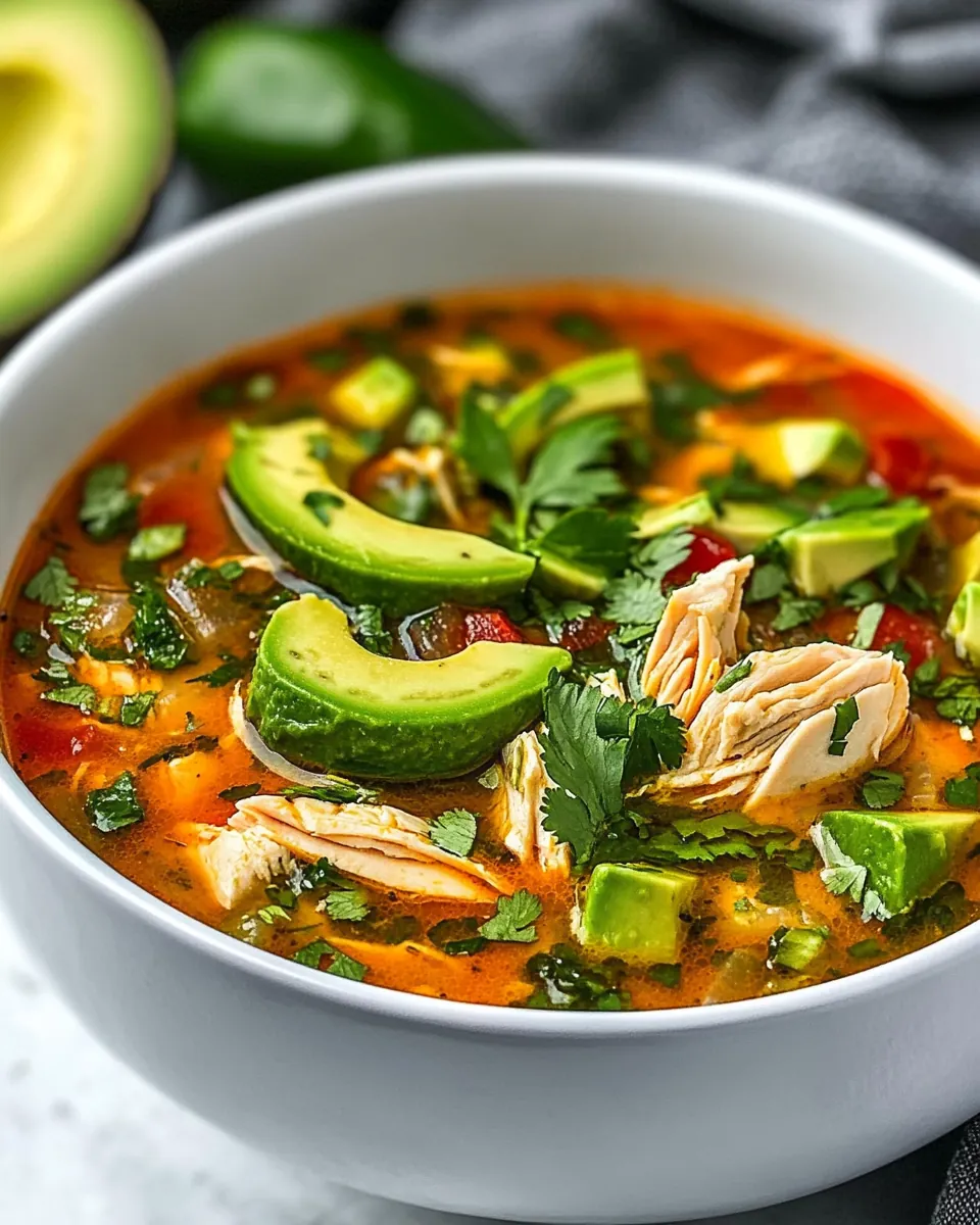 Chicken Avocado Soup