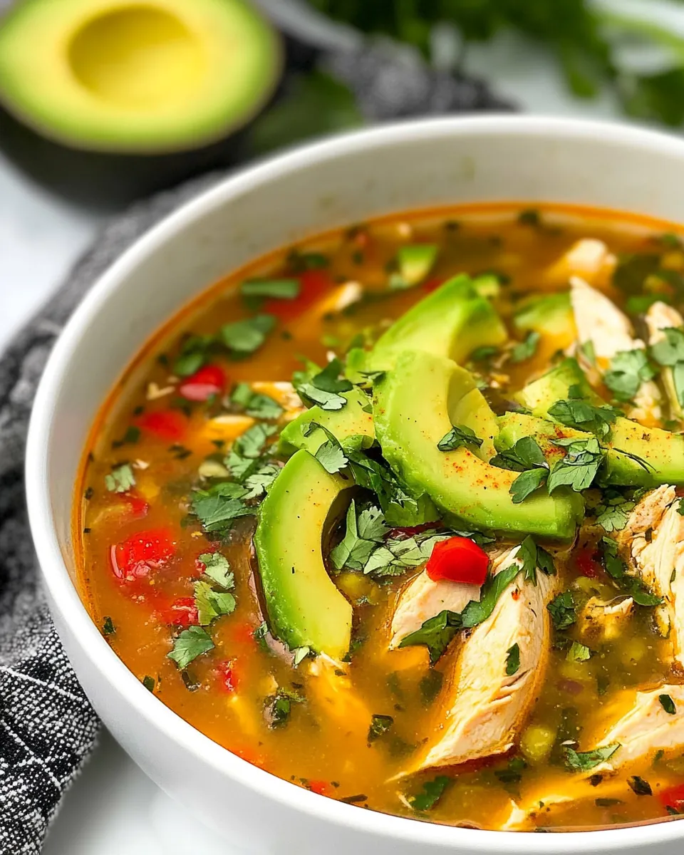 Chicken Avocado Soup