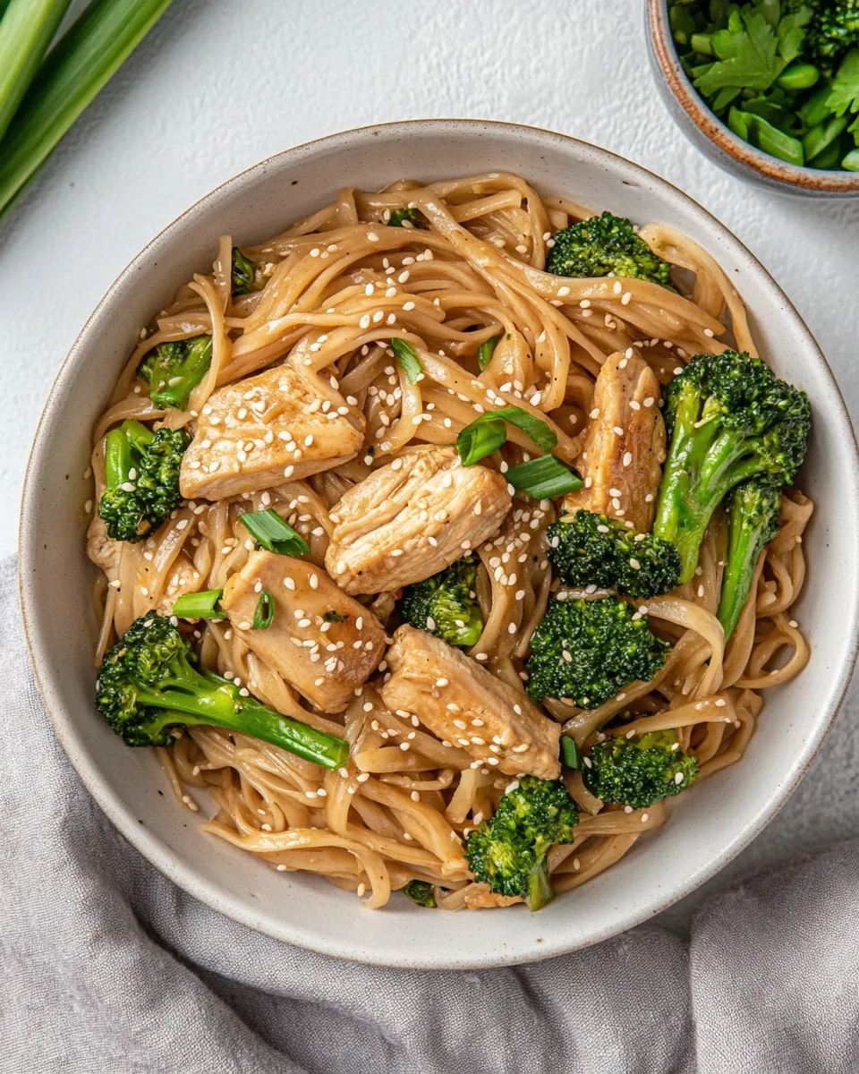 Chicken Broccoli Stir Fry Noodles