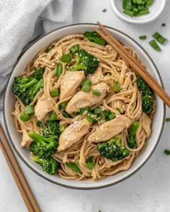 Chicken Broccoli Stir Fry Noodles