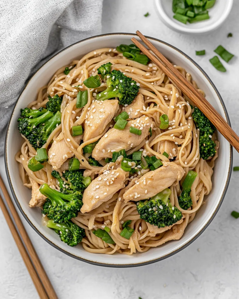 Chicken Broccoli Stir Fry Noodles