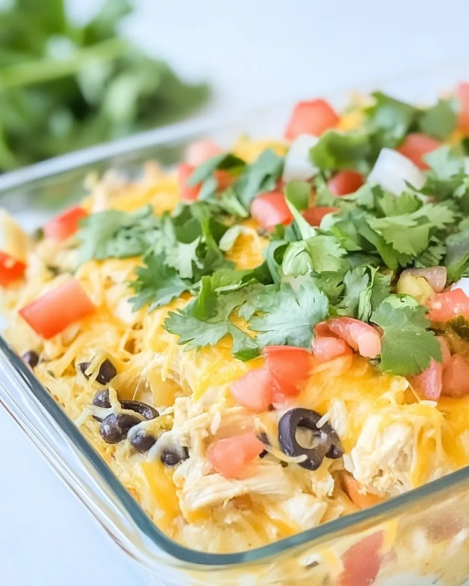 Chicken Burrito Casserole