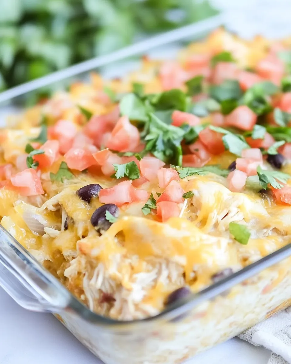 Chicken Burrito Casserole