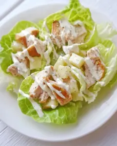 Chicken Caesar Lettuce Cups