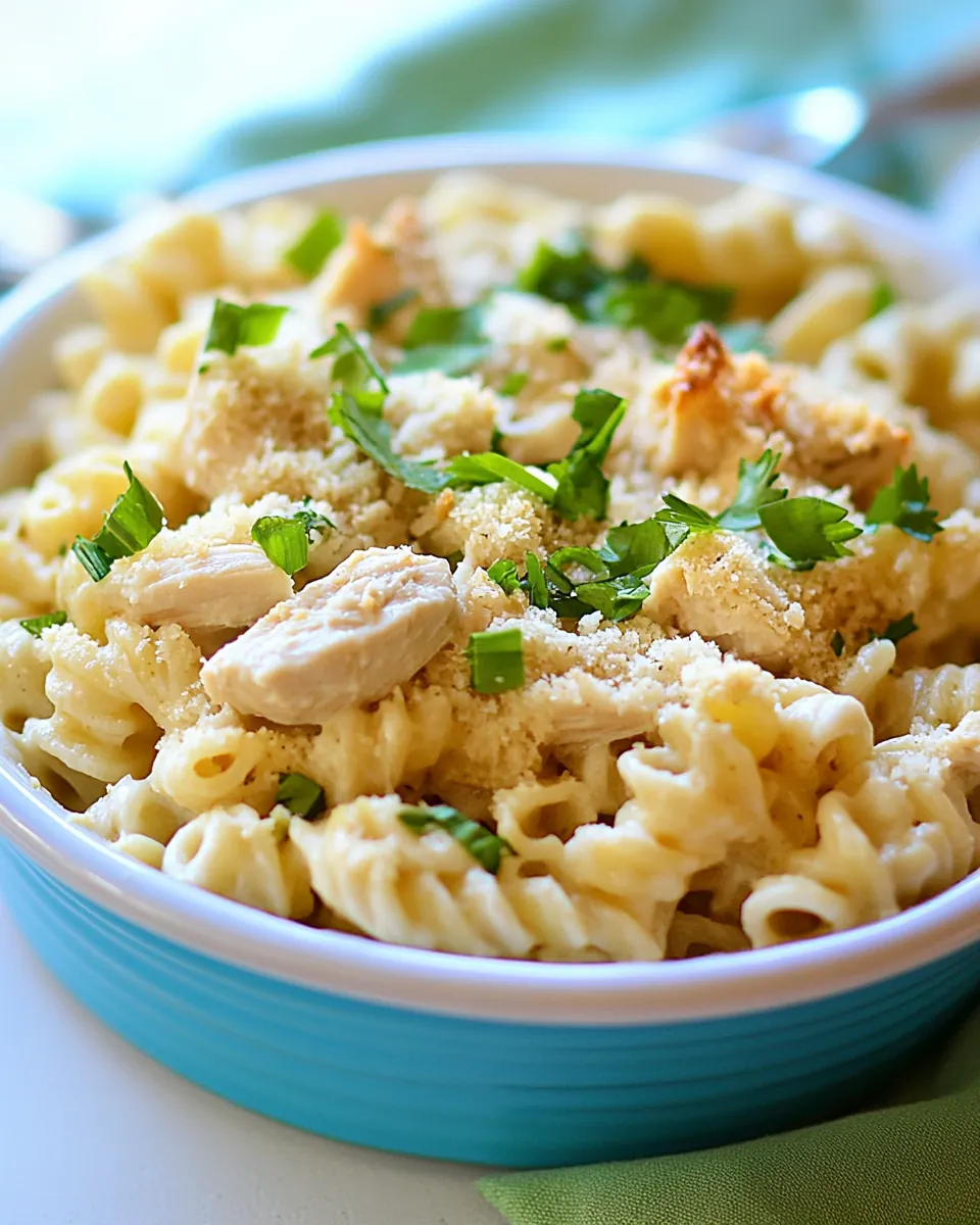 Chicken Caesar Pasta Casserole