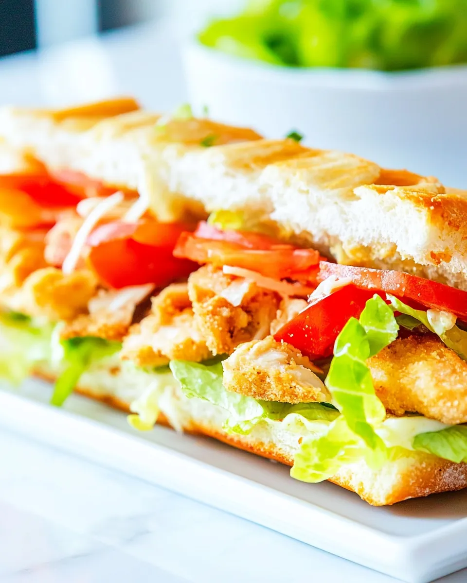 Chicken Caesar Sandwiches