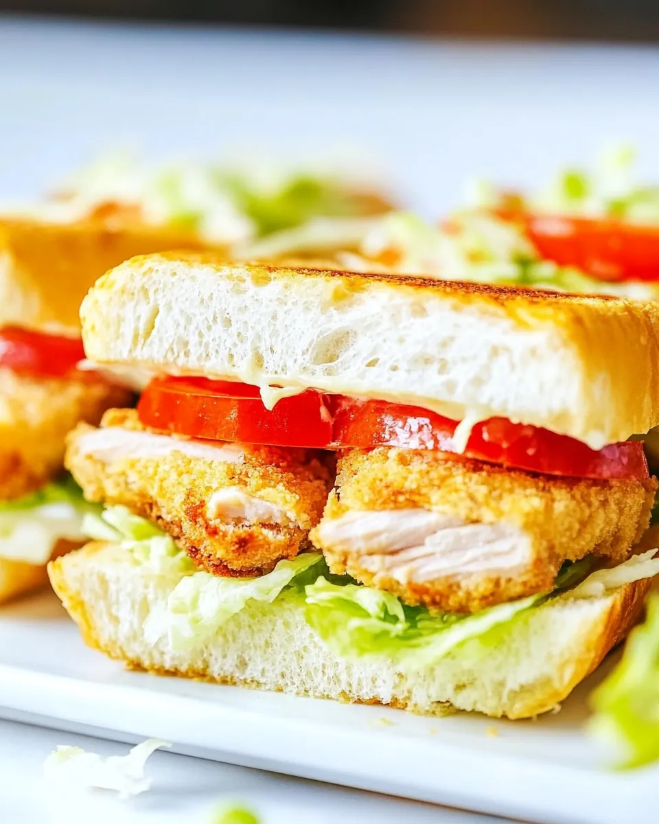 Chicken Caesar Sandwiches