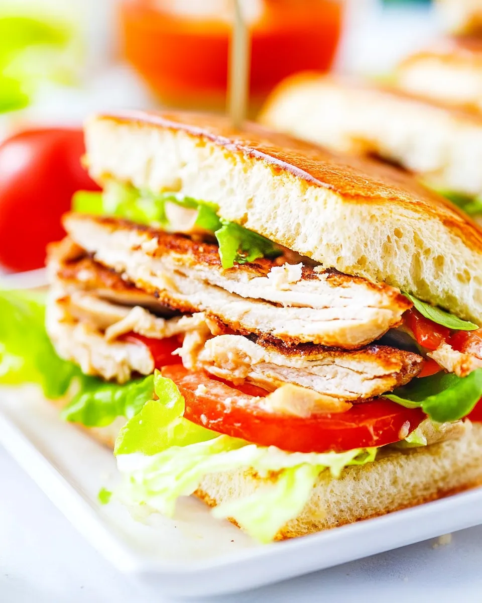 Chicken Caesar Sandwiches
