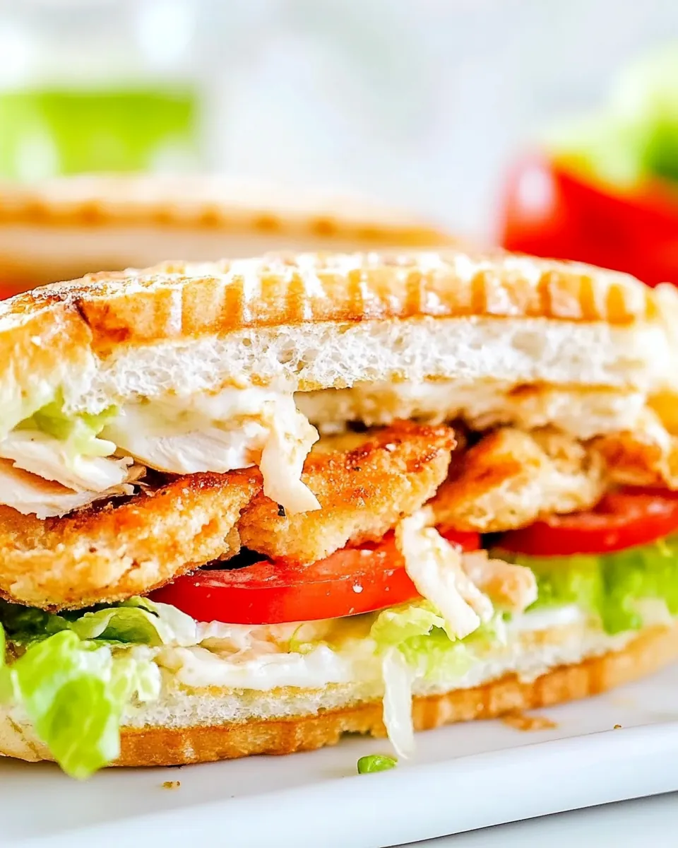 Chicken Caesar Sandwiches