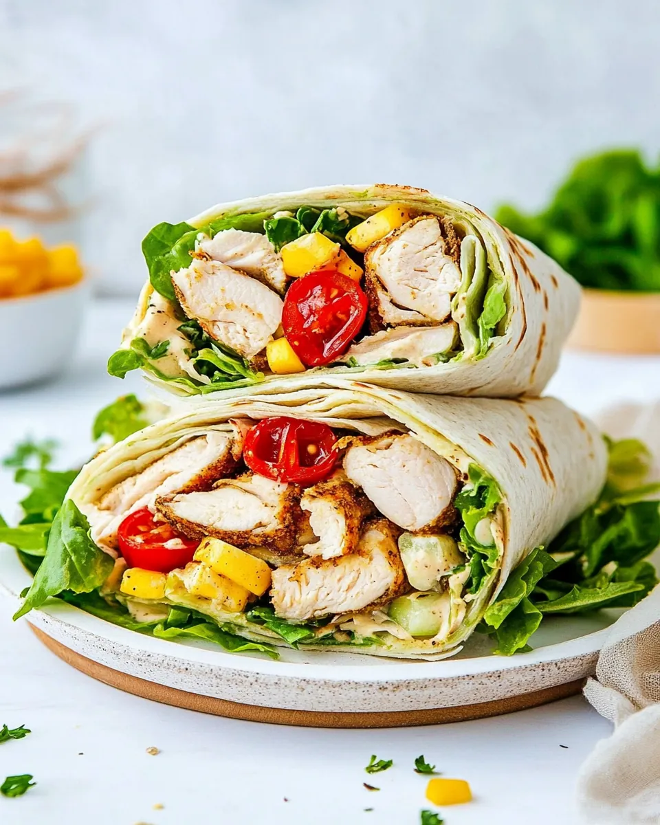Chicken Caesar Wraps