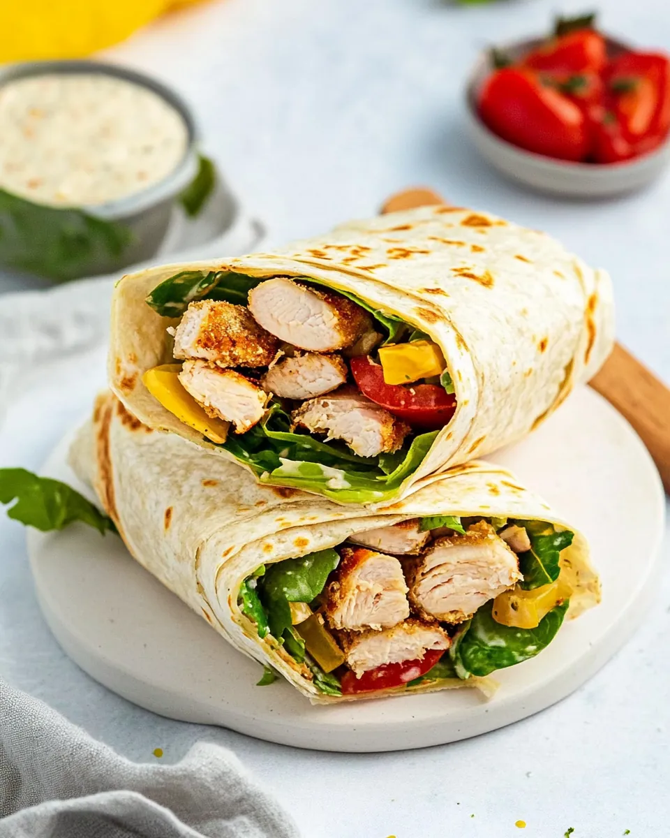 Chicken Caesar Wraps