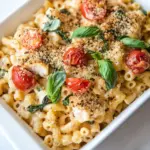 Chicken Caprese Macaroni and Cheese